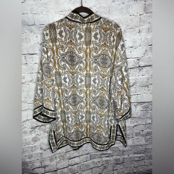 Large Max Studio short sleeve printed cardigan - Picture 6 of 6